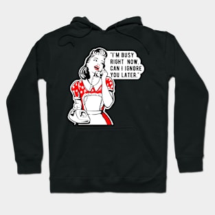 funny women, sarcastic joke, shut up Hoodie